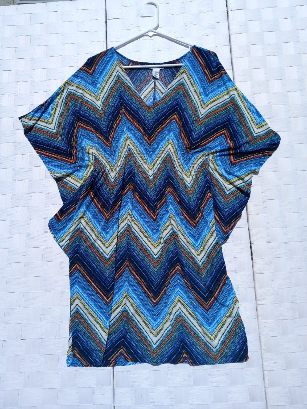 Colorful & Comfortable V Neck Dress by Bobbie Bee - Medium
